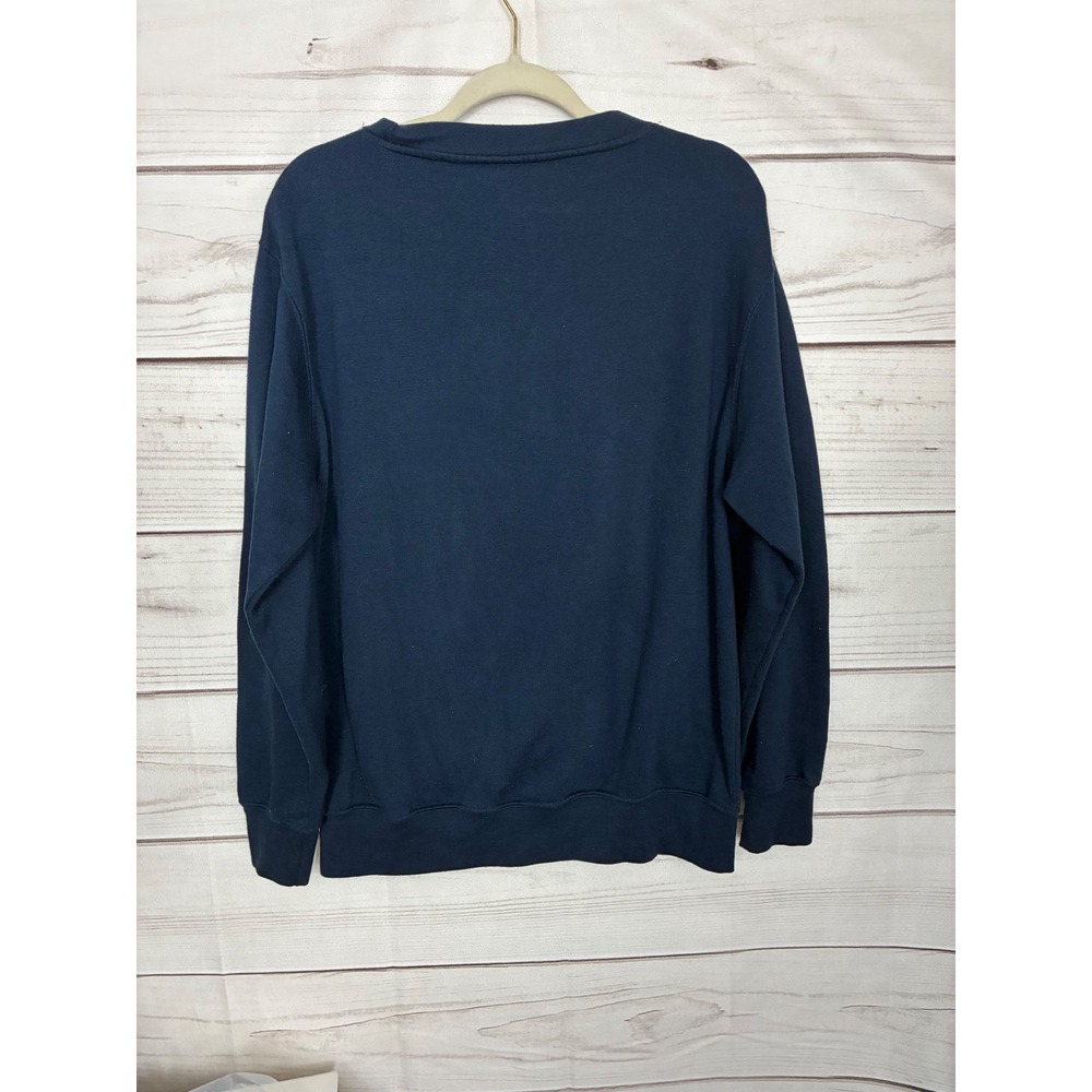 MV Sport Trine University Crewneck Sweatshirt Mens Medium Navy Blue Collegiate - Picture 2 of 6